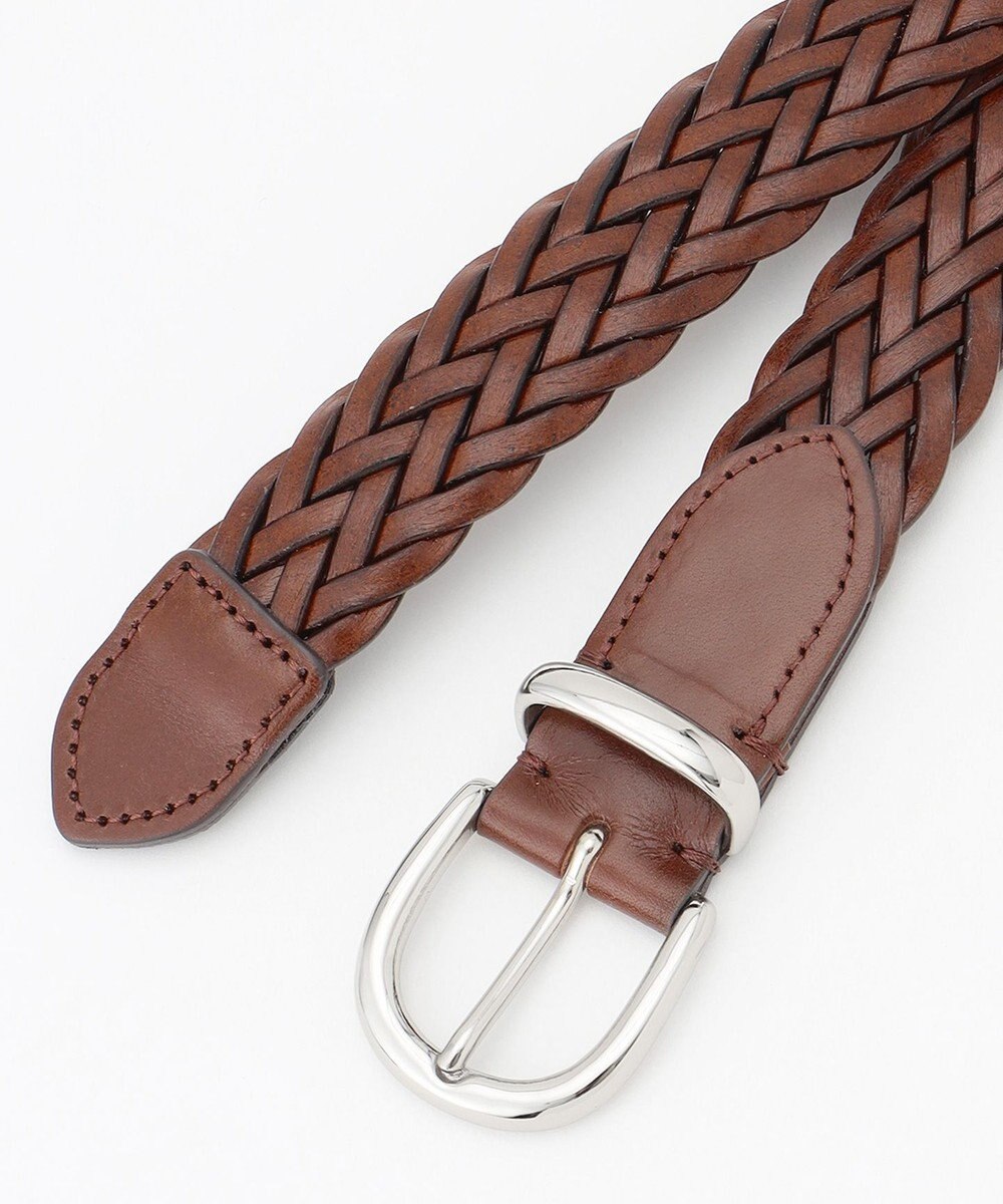 J.PRESS MEN レザーメッシュベルト 