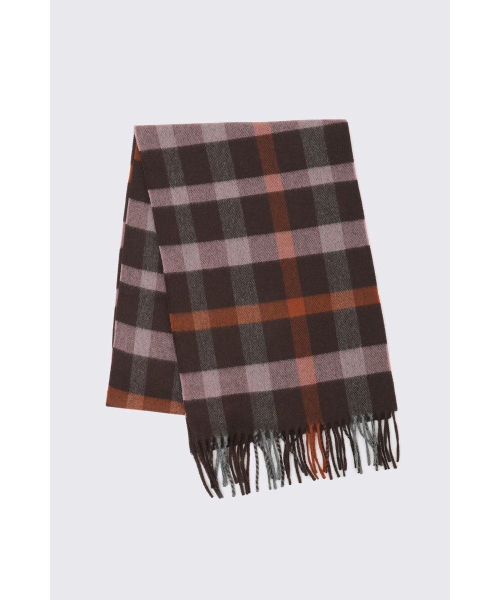 DAKS ウールチェックストール 