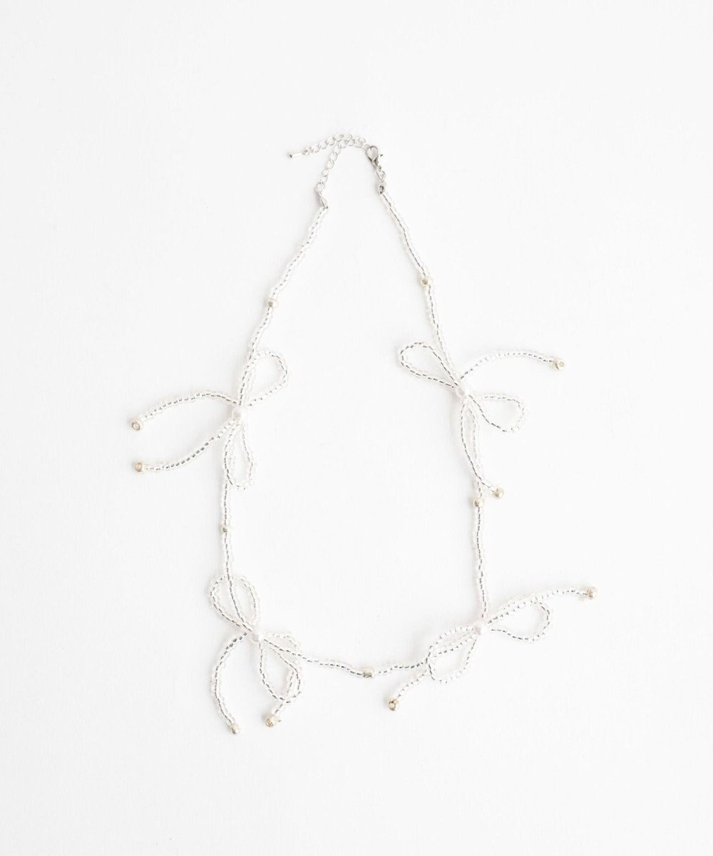 WEGO Lビーズリボンネックレス 