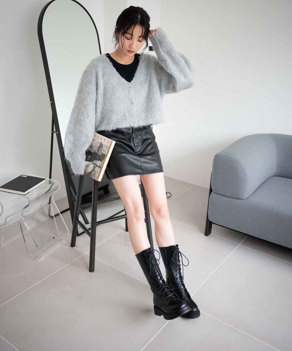 WEGO レースアップミドルブーツ 