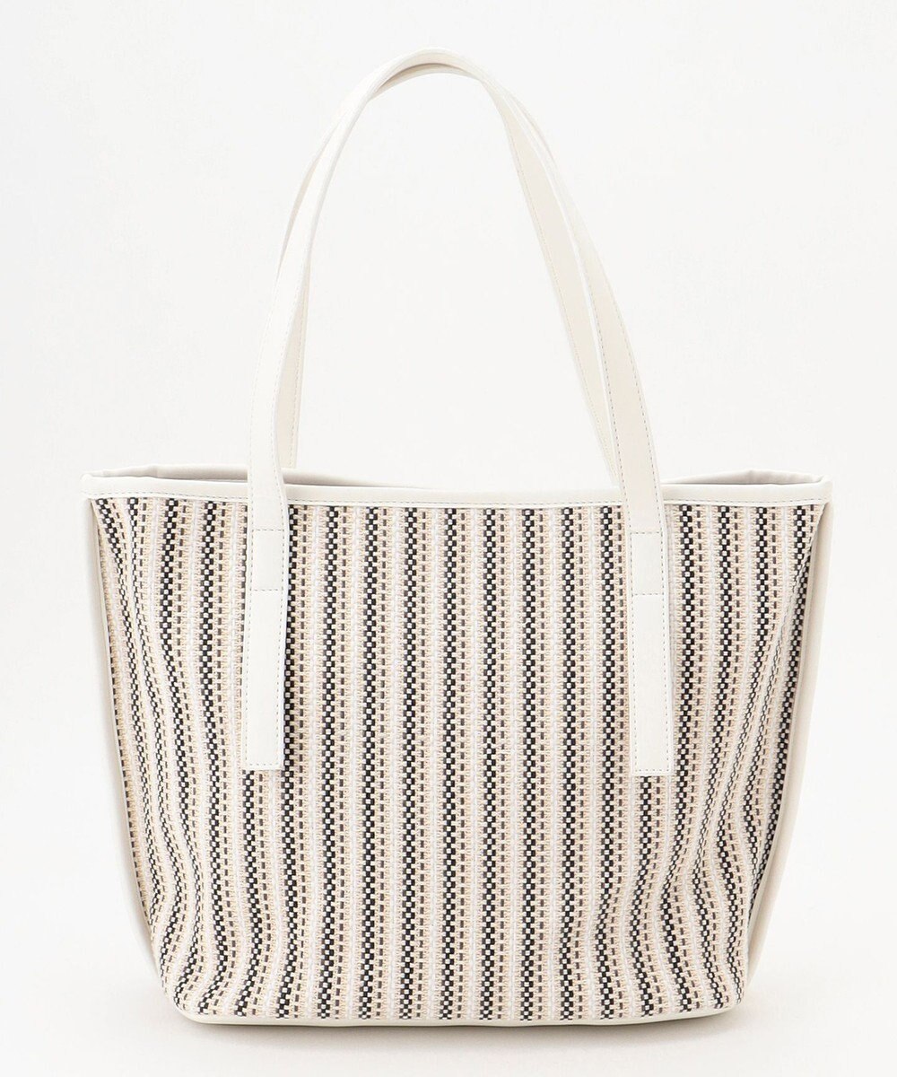 ANY SIS ストライプカラー かごバッグ 