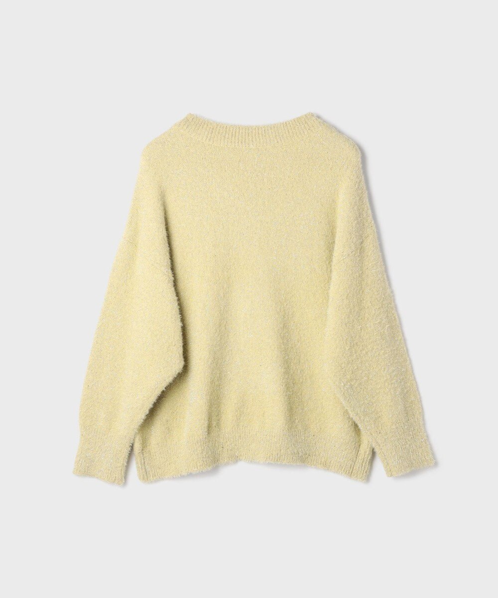 GRACE CONTINENTAL ラメフェザーニットトップ 