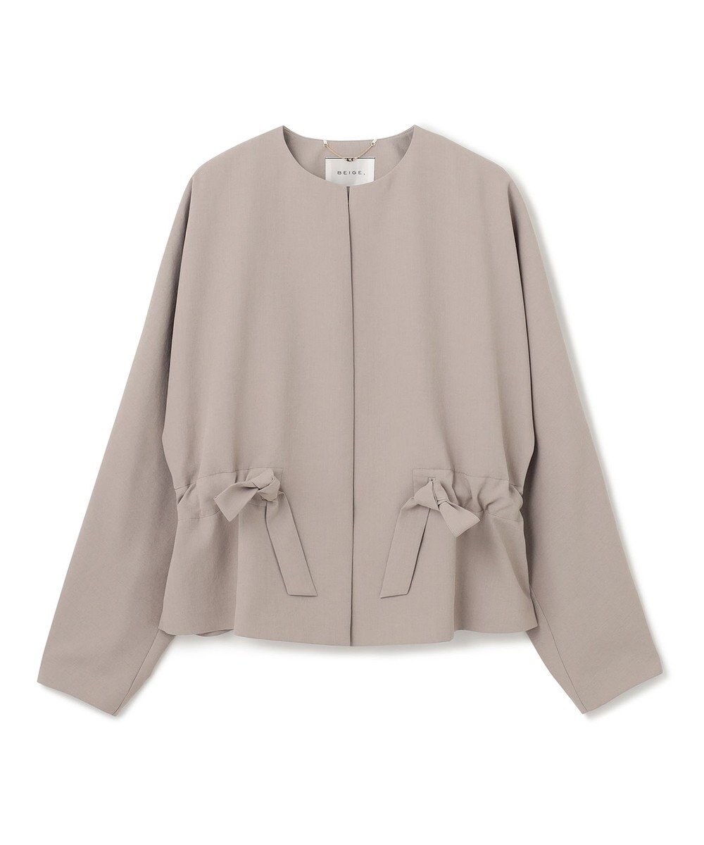 BEIGE， MARIE / ノーカラージャケット 