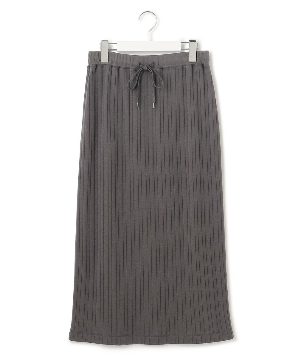 23区 【SLOW/洗える】ランダムリブフライス スカート 