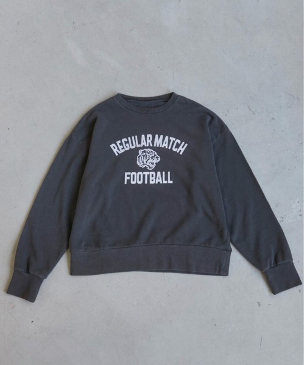 WEGO 【ANGIE VINTAGE】ピグメントカレッジロゴショートスウェット 