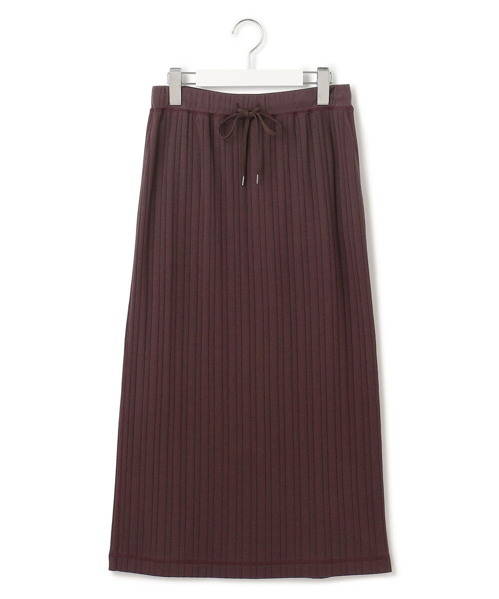 23区 【SLOW/洗える】ランダムリブフライス スカート 