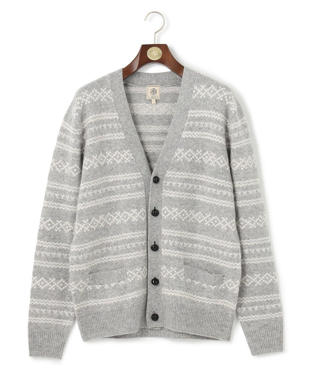 J.PRESS MEN 【Cash Lamb’s Wool】フェアアイルカーディガンニット 