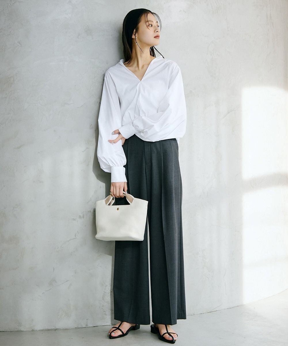 TOPKAPI 【TREASURE TOPKAPI】ソフトシュリンク テープハンドル ショルダー付きミニ トート バッグ 