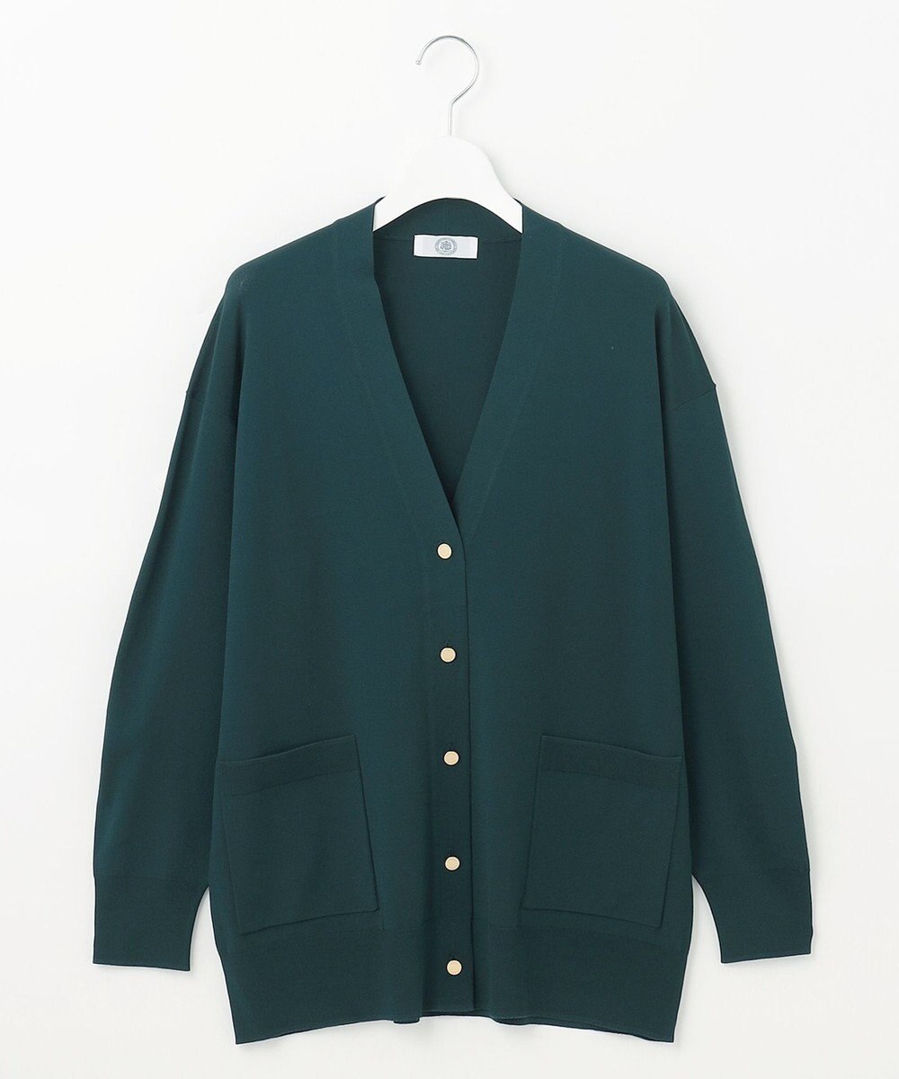 J.PRESS LADIES S 【洗える】レーヨンエリートストレッチ Vネック カーディガン 