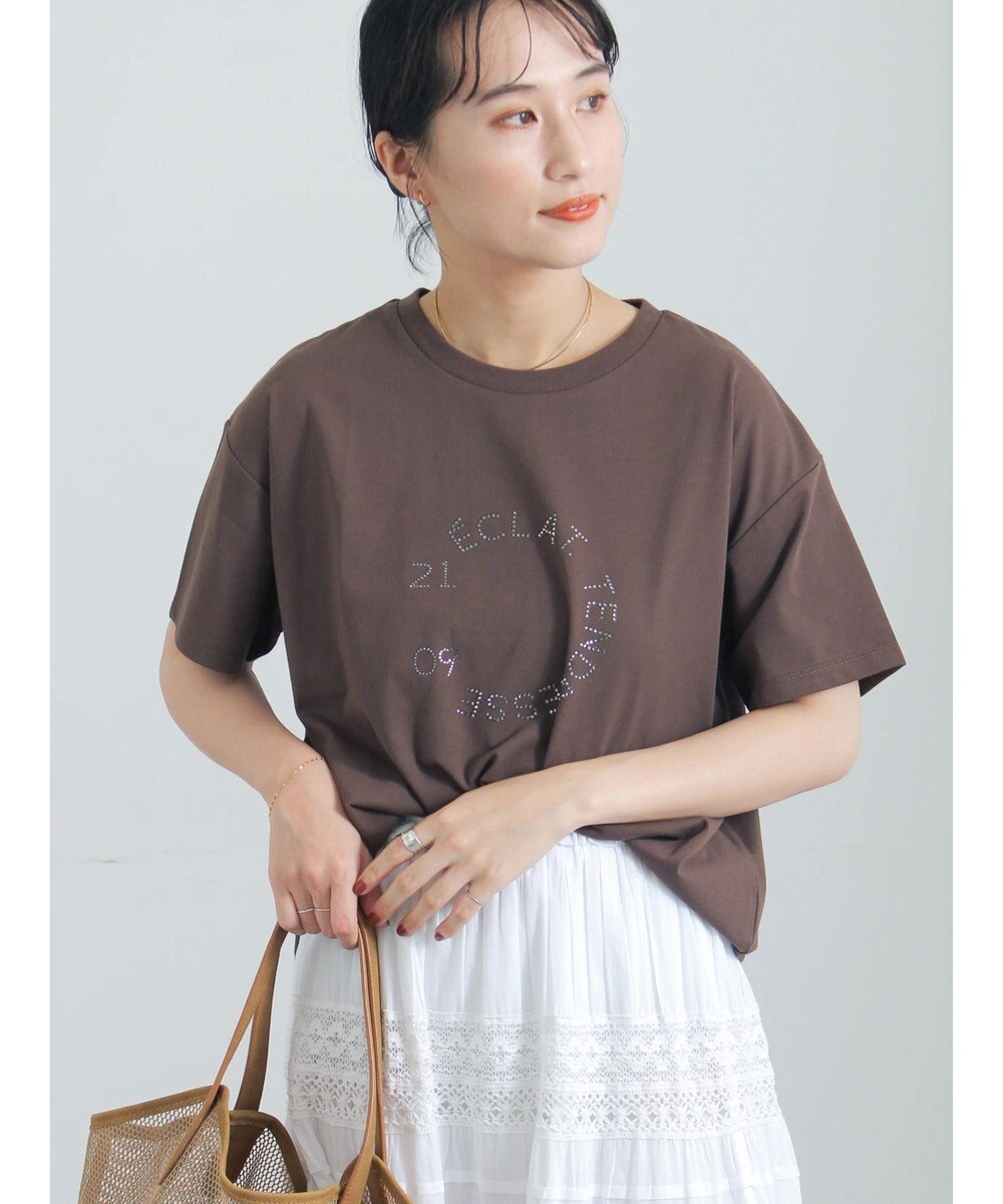 Te chichi ラインストーンサークルロゴTシャツ《新色追加》 