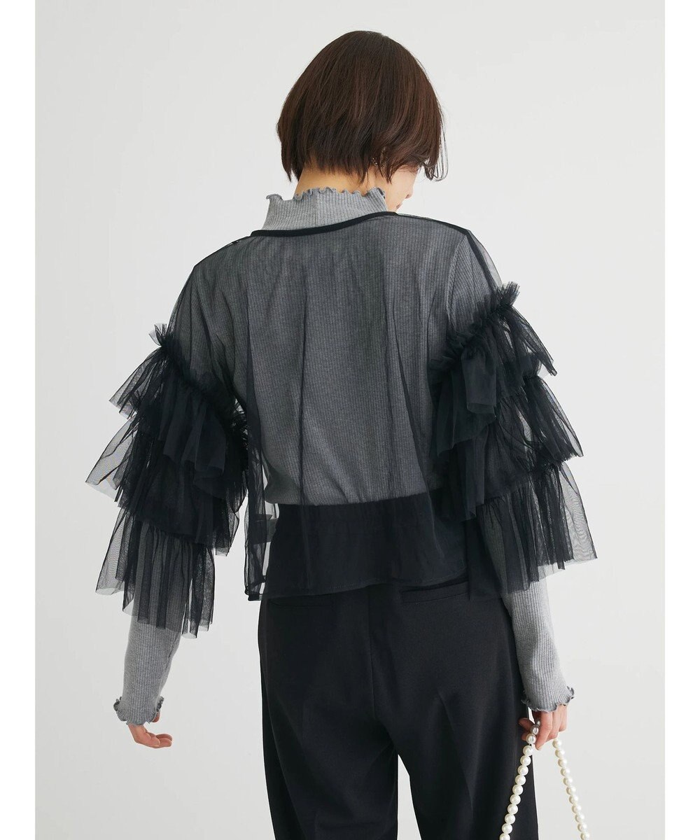 Green Parks ・ＥＬＥＮＣＡＲＥ　ＤＵＥ　２ｗａｙチュールブラウス 