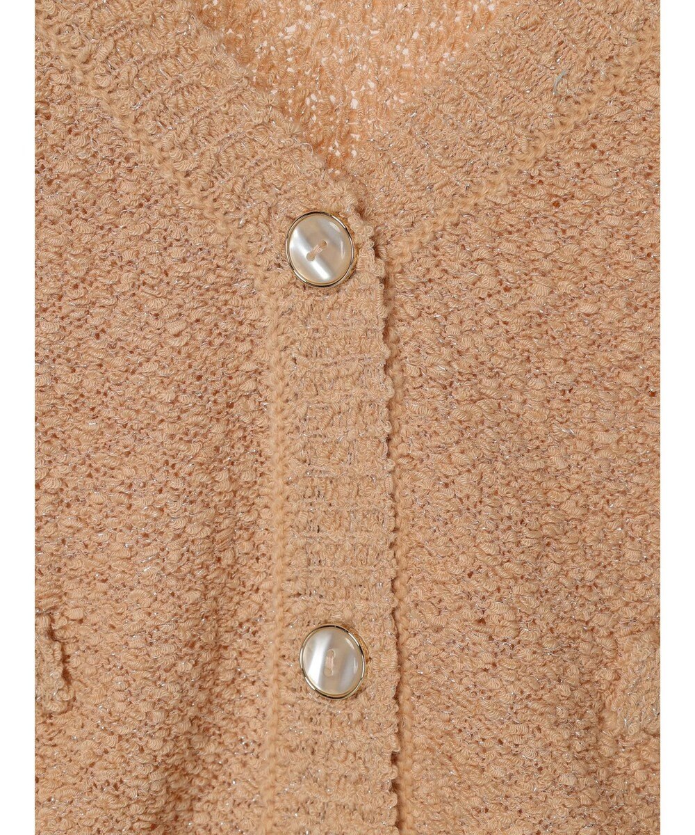 earth music&ecology ポコポコヤーンショートカーディガン 