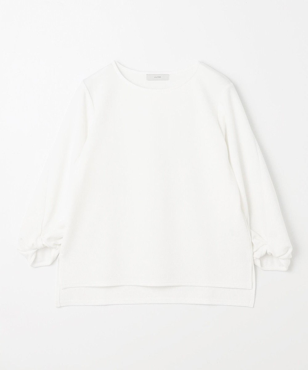 ANY L 【洗濯機可】ジャガード袖ねじりプルオーバー 