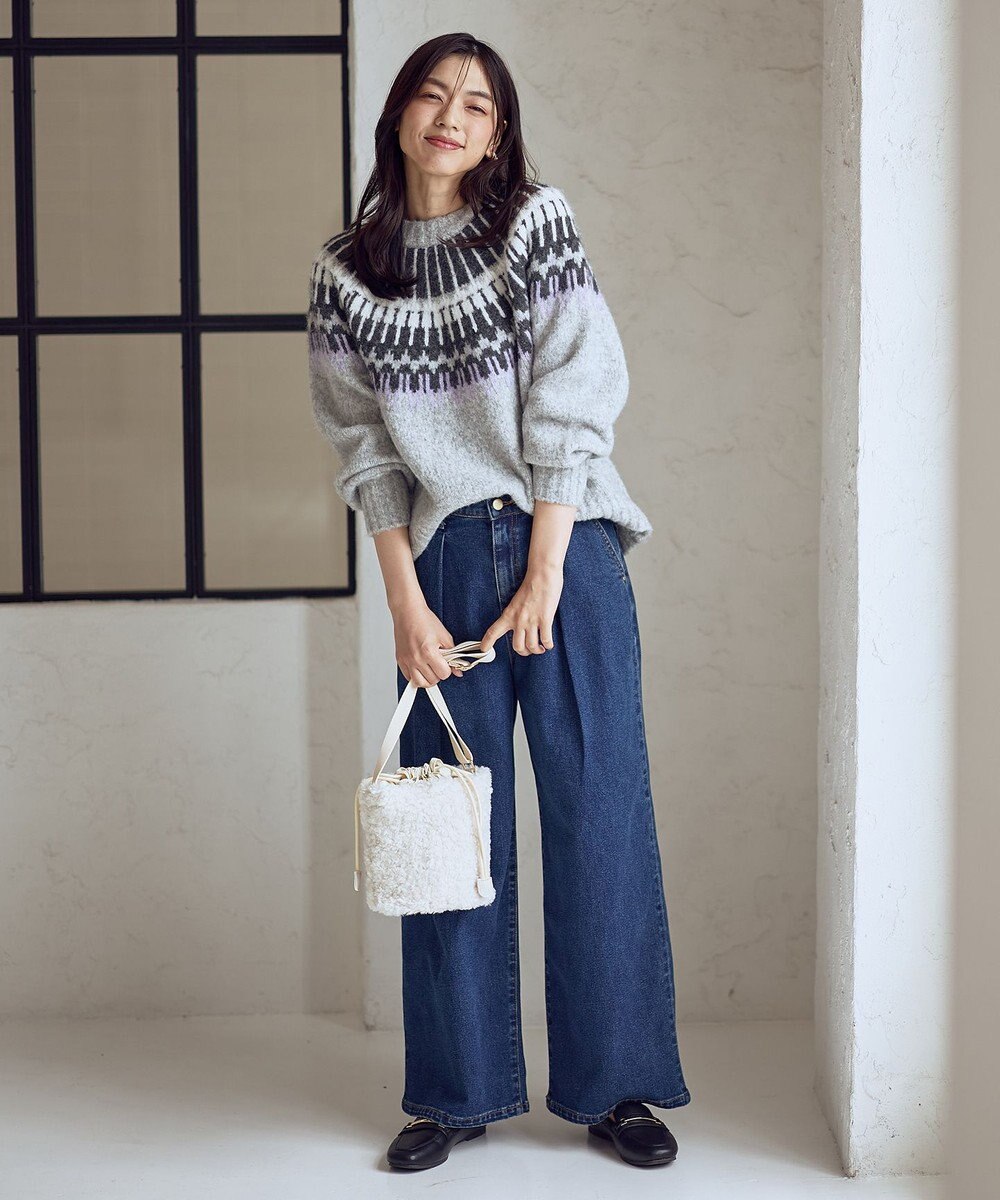 ANY ノルディックパターンニット 