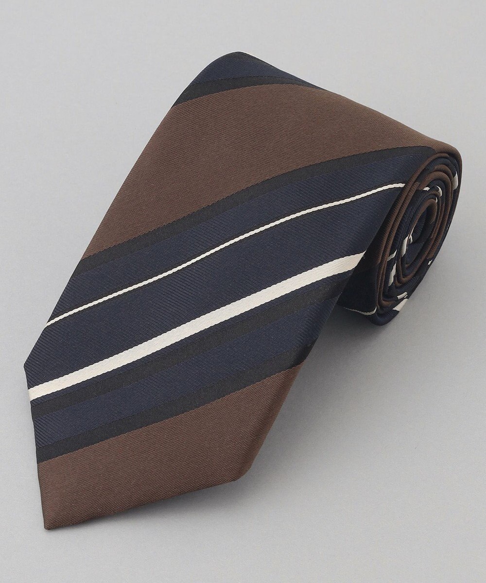 GOTAIRIKU GOTAIRIKU別注【日本製】シルク ネクタイ_レジメンタル 