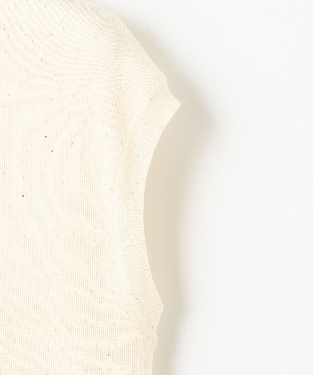 自由区 【カトリエムブーケ】Brillance delicate スパンコールノースリーブプルオーバー 