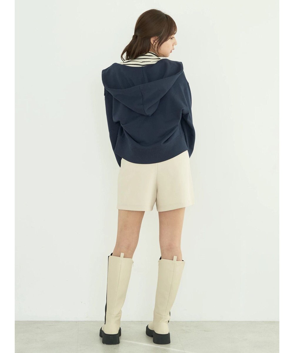 earth music&ecology フロントジップショートパンツ 