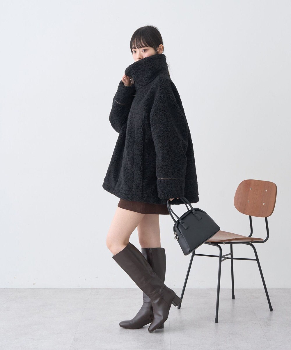 earth music&ecology ボアZIPブルゾン 