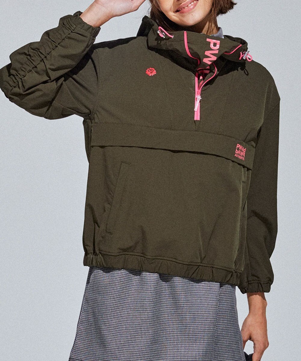 PW CIRCULUS 【 伸縮性あり 】【WOMEN】シャーリングアノラック ブルゾン 