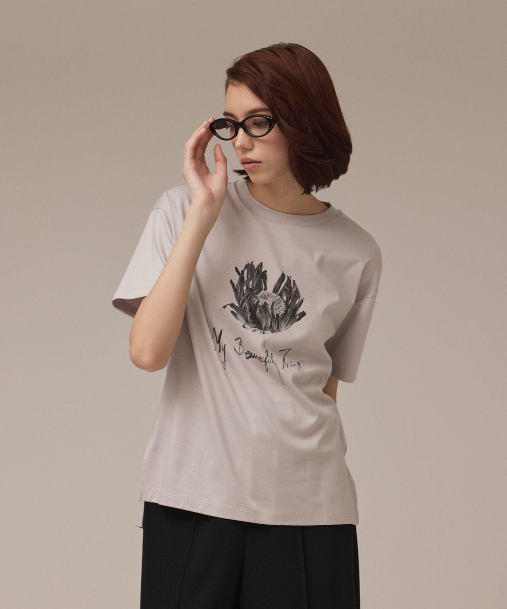 GRACE CONTINENTAL カットフォトTシャツ 
