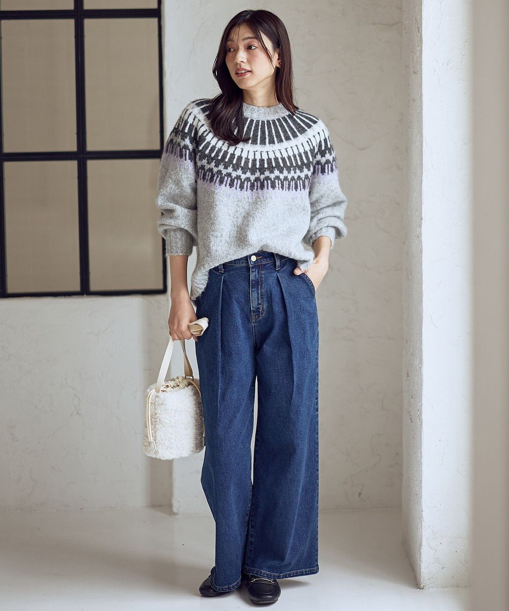 ANY ノルディックパターンニット 