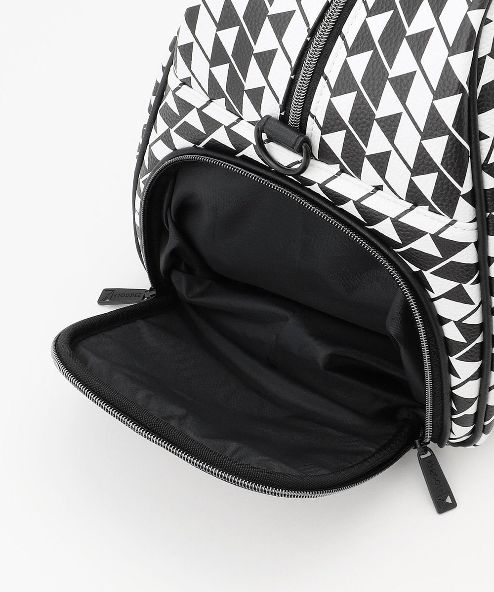 23区GOLF 【UNISEX】フラッグ総柄ボストンバッグ　シューズ収納付きの大容量　ショルダー持ちも可能 