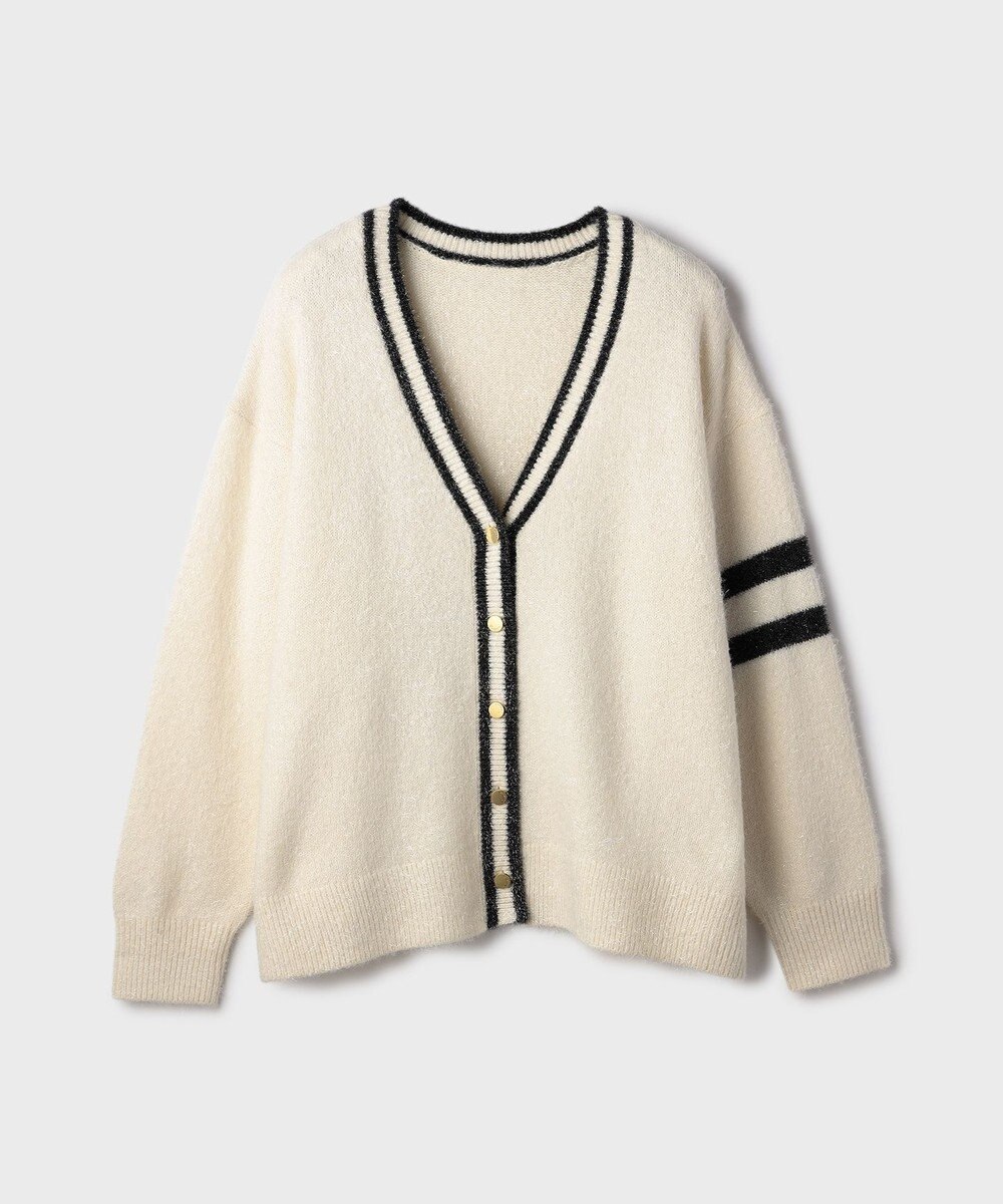 GRACE CONTINENTAL グリッターニットカーディガン 