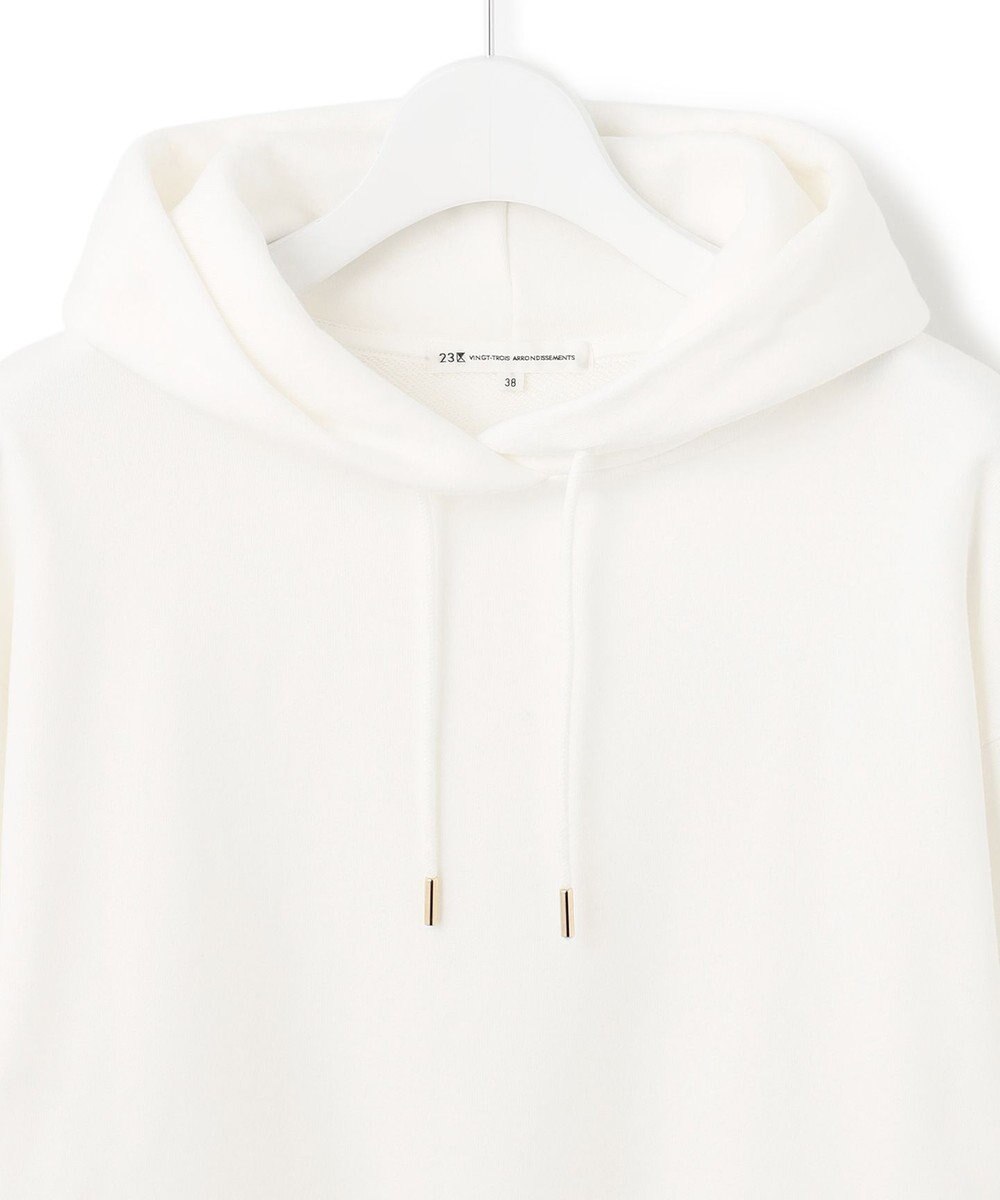 23区 【洗える】オーガニックコットンテリー プルオーバー フーディー 