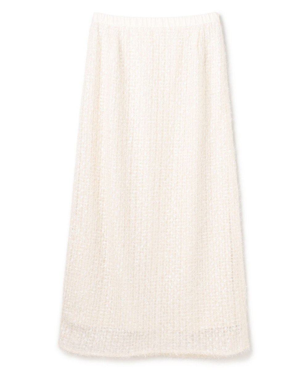 UNFILO L エアリーヤーン Iラインスカート 