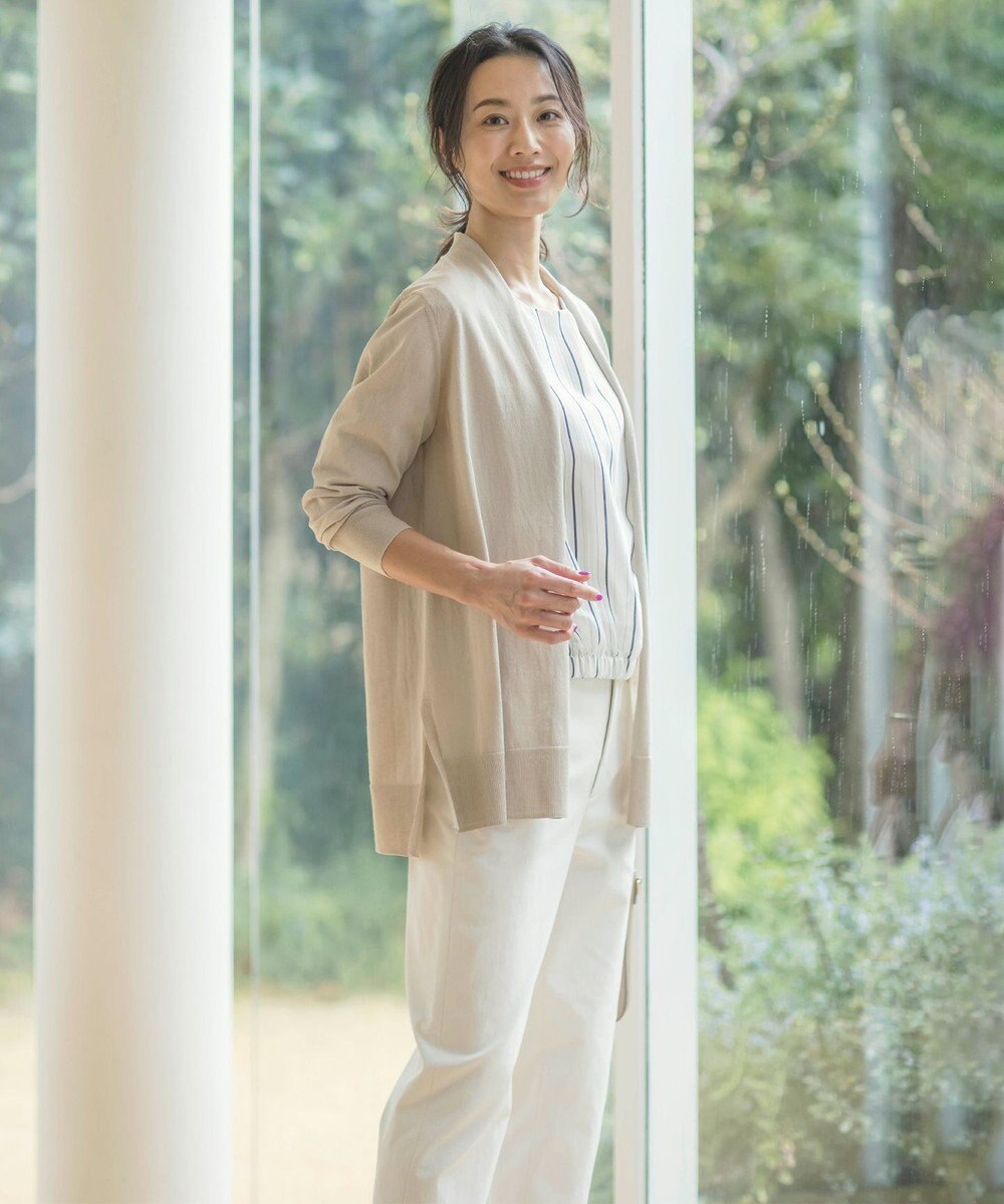 J.PRESS LADIES L 【洗える・UVケア】サマー カーディガン 