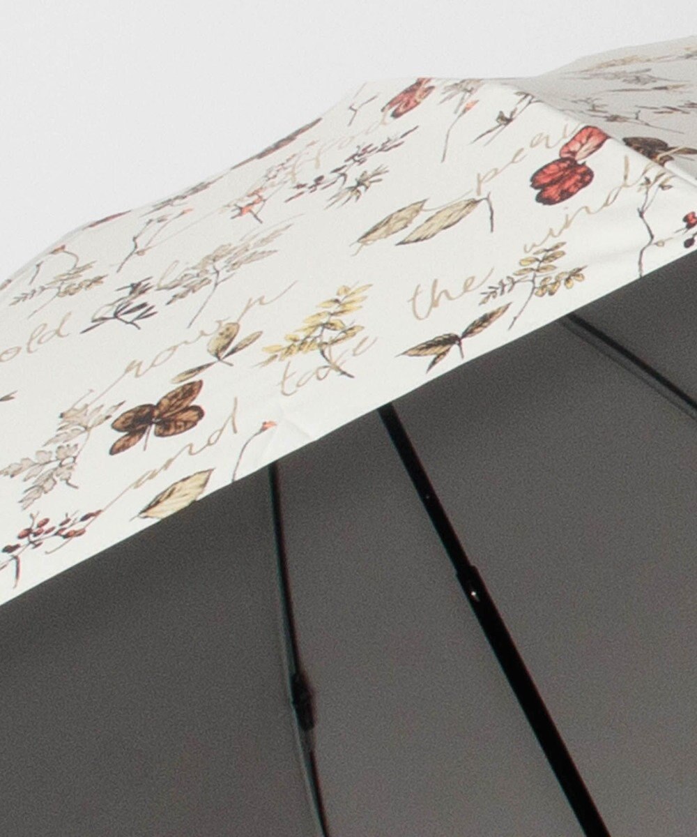 AURORA JILL STUART ジル スチュアート 晴雨兼用一段スライド傘 (ボタニカル柄) 