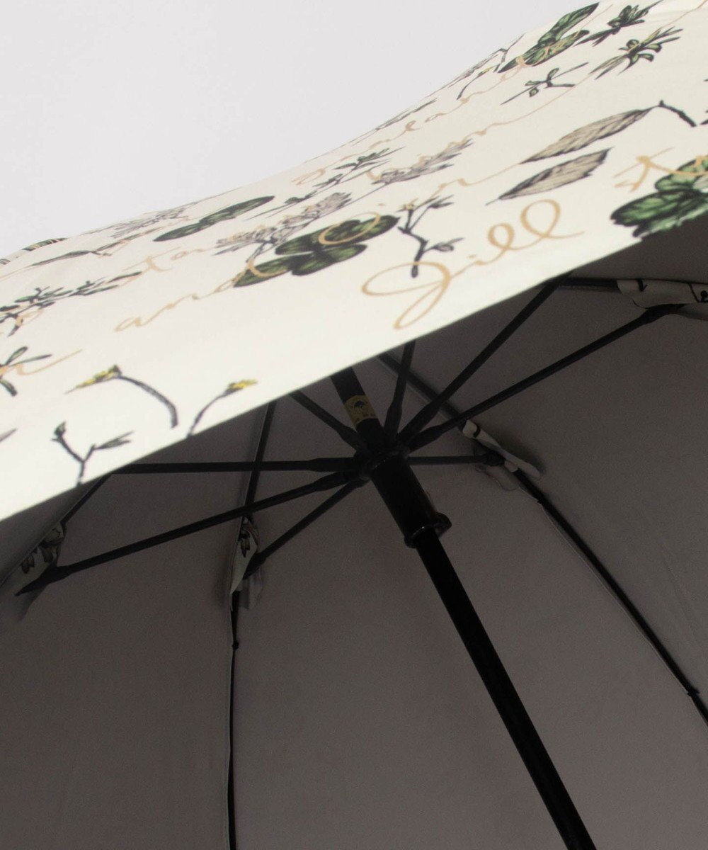 AURORA JILL STUART ジル スチュアート 晴雨兼用一段スライド傘 (ボタニカル柄) 