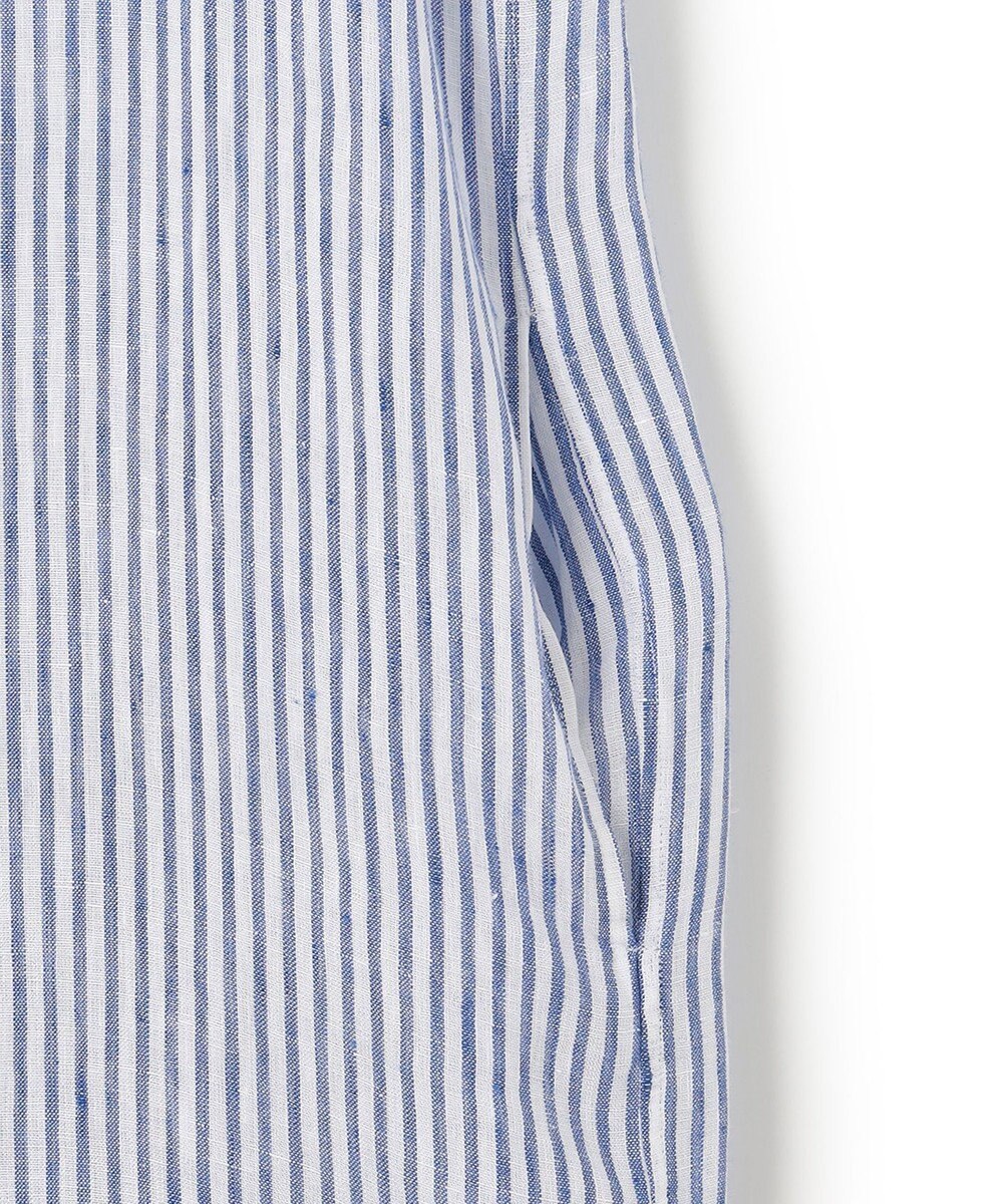 23区 【洗える】LIBECO ノースリーブ シャツ ワンピース 