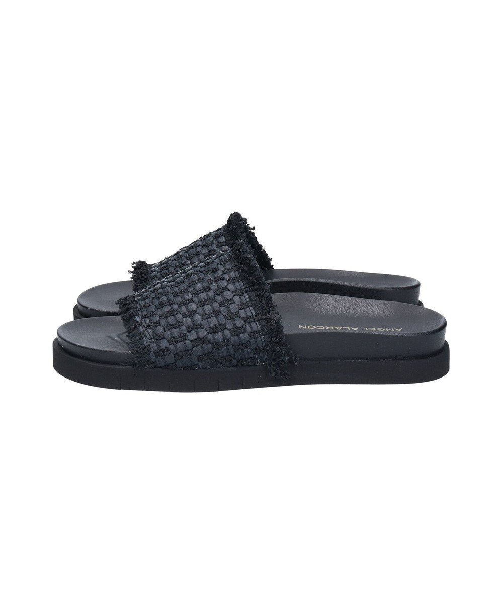 INTER-CHAUSSURES 【ANGEL ALARCON】フットベッドラフィアスライドサンダル 
