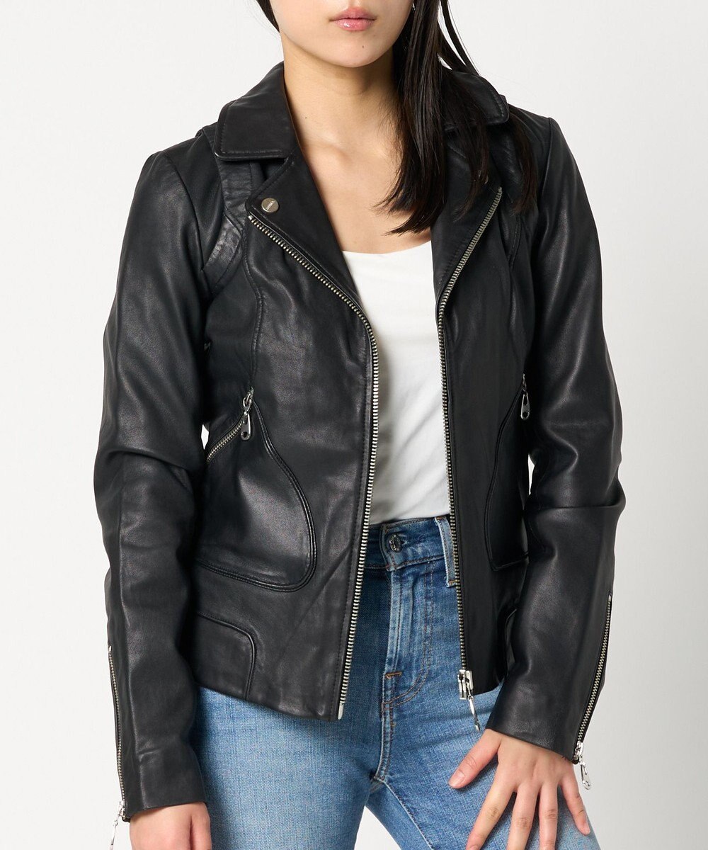 woadblue ＜DOMA＞HOODIE JACKET BLACK 