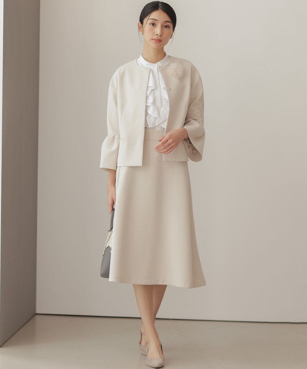 組曲 【KUMIKYOKU NAVY】コンフォータブルドレープ フレアスカート 