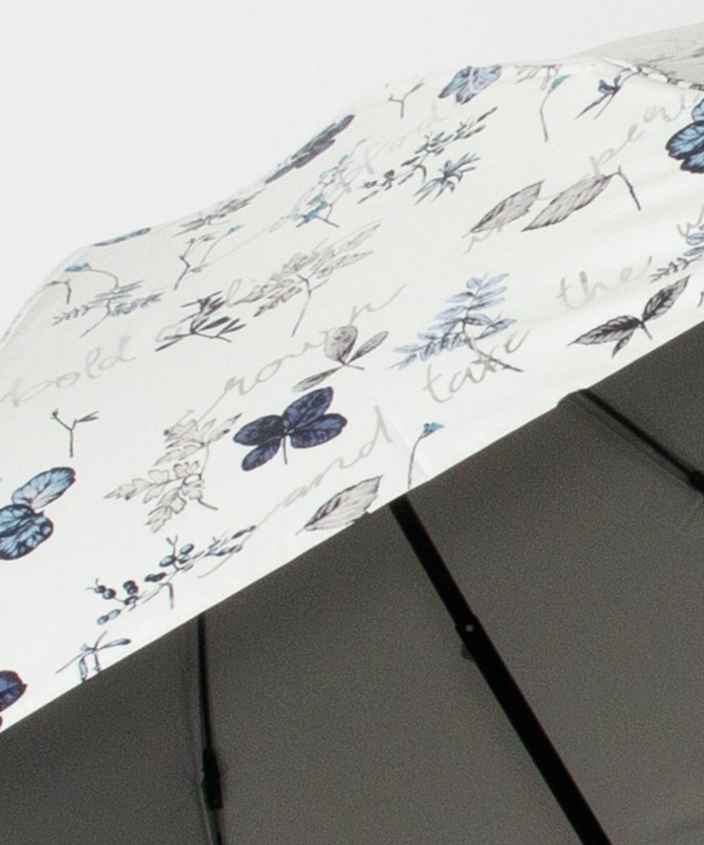 AURORA JILL STUART ジル スチュアート 晴雨兼用一段スライド傘 (ボタニカル柄) 