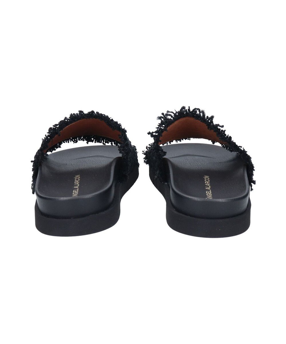 INTER-CHAUSSURES 【ANGEL ALARCON】フットベッドラフィアスライドサンダル 
