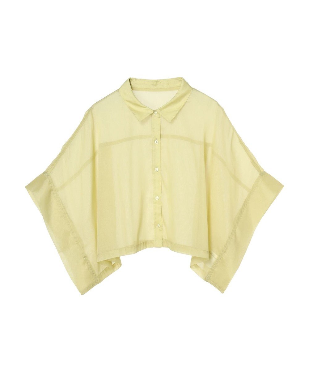 Green Parks ・ＥＬＥＮＣＡＲＥ　ＤＵＥ　ラメシフォンショートシャツ 