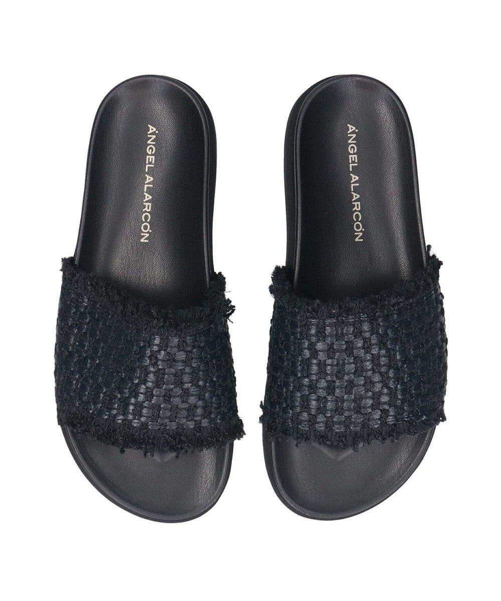 INTER-CHAUSSURES 【ANGEL ALARCON】フットベッドラフィアスライドサンダル 