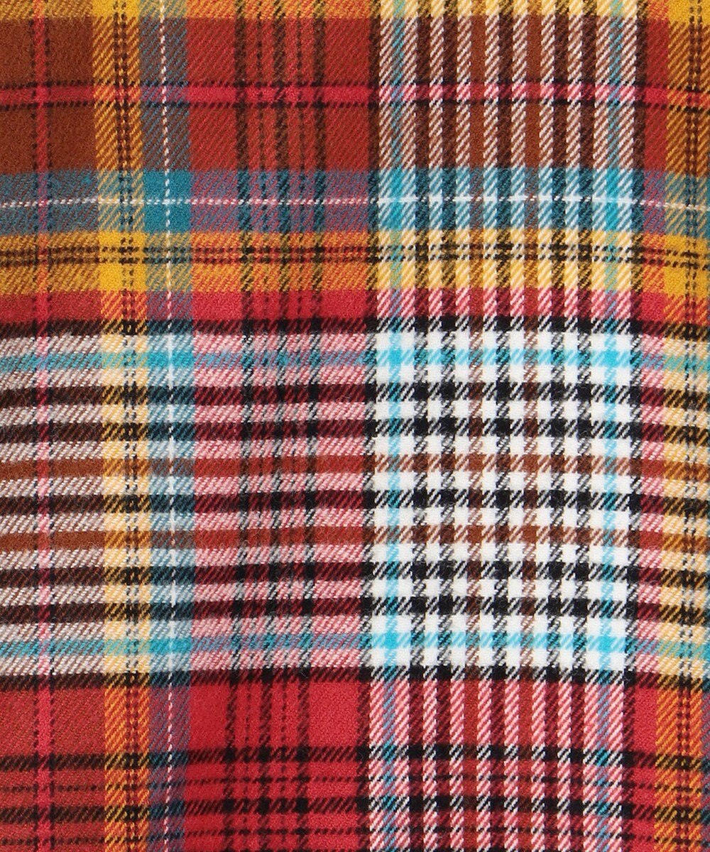 J.PRESS MEN 【KING SIZE】コットンネル マルチチェックシャツ/B.D 