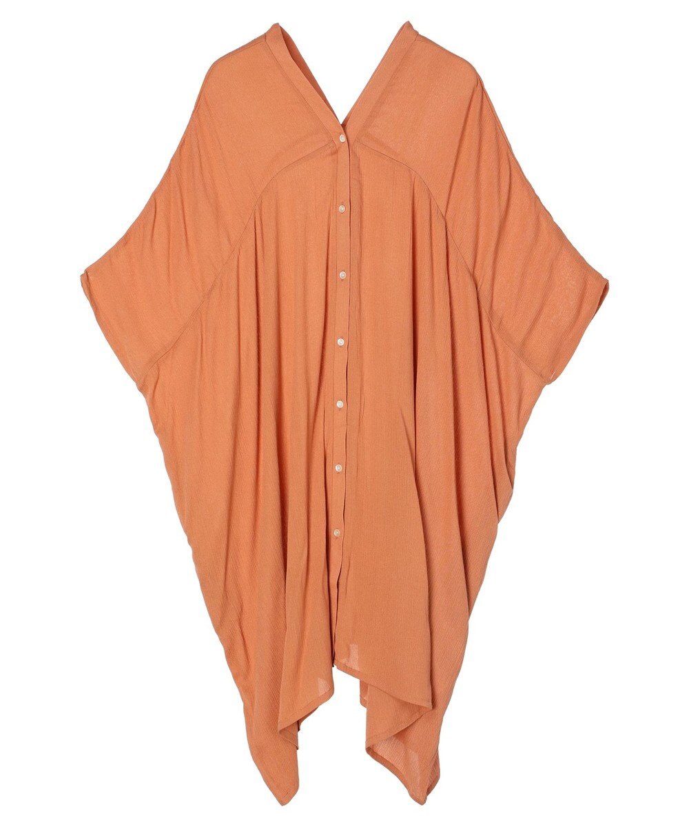 earth music&ecology レーヨンビッグシャツチュニック 