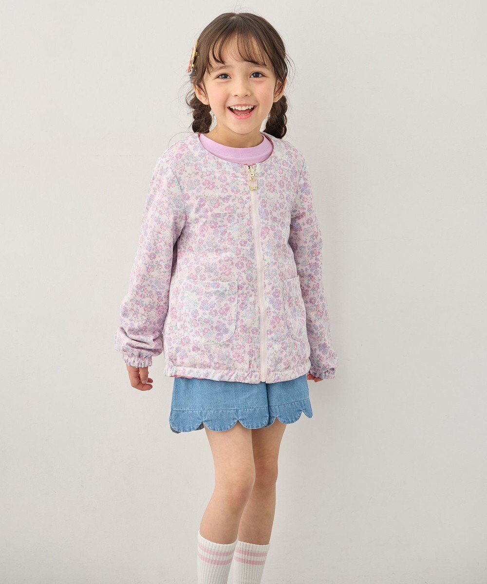 ANY KIDS 【フード取り外し/洗濯機可能】撥水加工リバーシブルゾン 