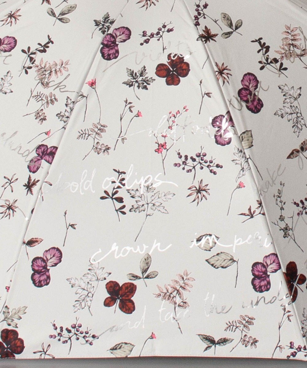 AURORA JILL STUART ジル スチュアート 晴雨兼用一段スライド傘 (ボタニカル柄) 