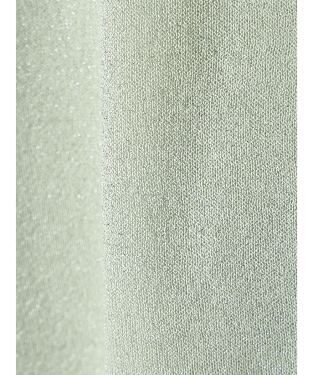 Green Parks ラメクルーネックカーディガン 