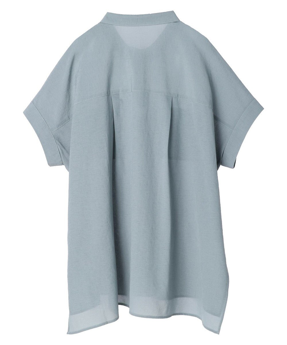 earth music&ecology 配色ステッチＢＩＧシャツ 