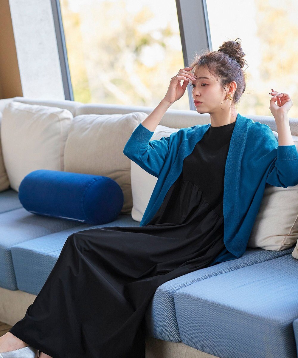 Tiaclasse 【洗える】切替マキシワンピース 