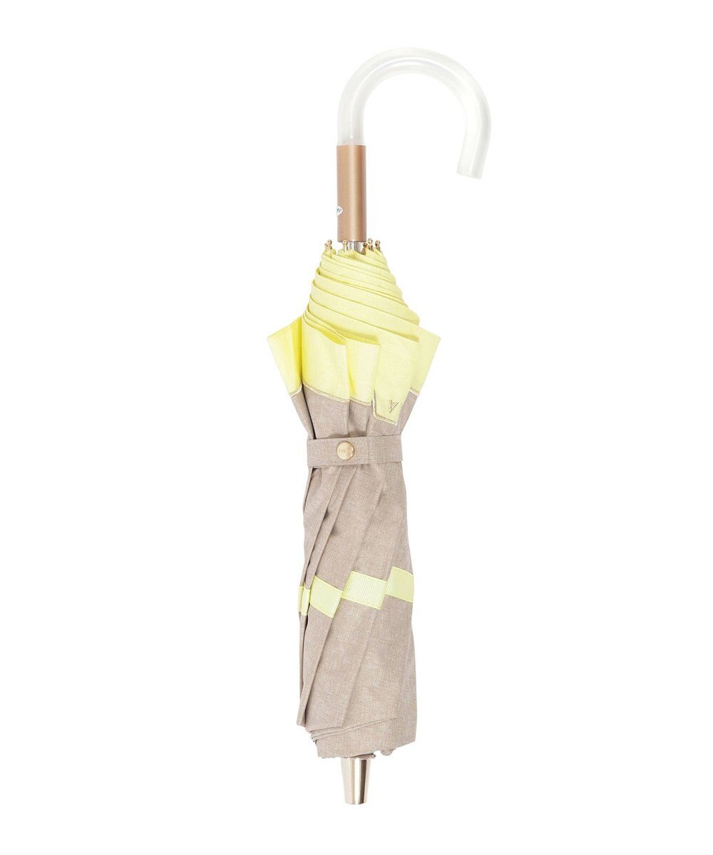 MOONBAT FURLA 晴雨兼用日傘 折りたたみ傘 シャンブレー切継 ／遮光 遮熱 UV 