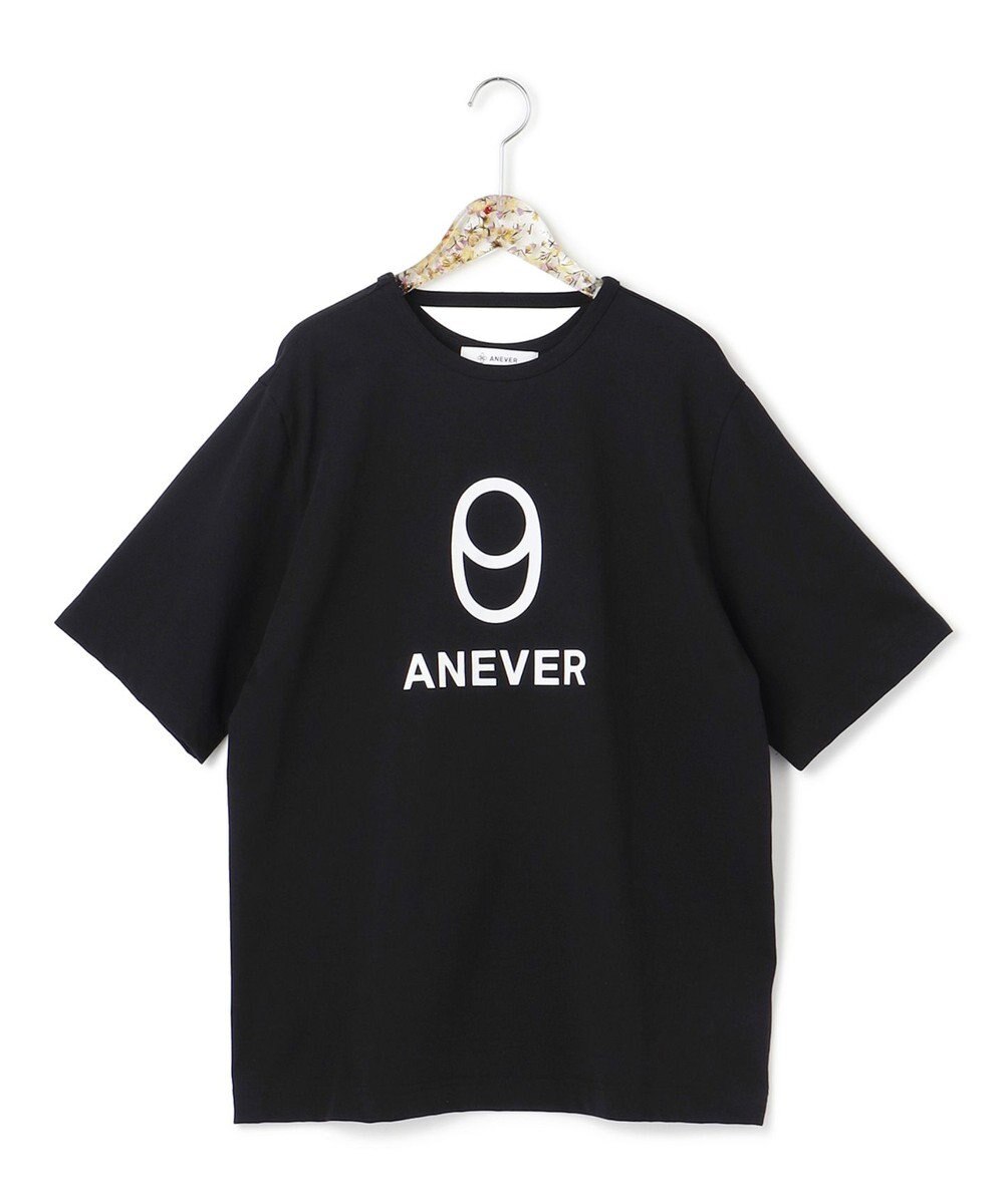 洗える【ビッグシルエット】09 フロッキープリント 半袖Tシャツ / ANEVER | ファッション通販 【公式通販】オンワード・クローゼット