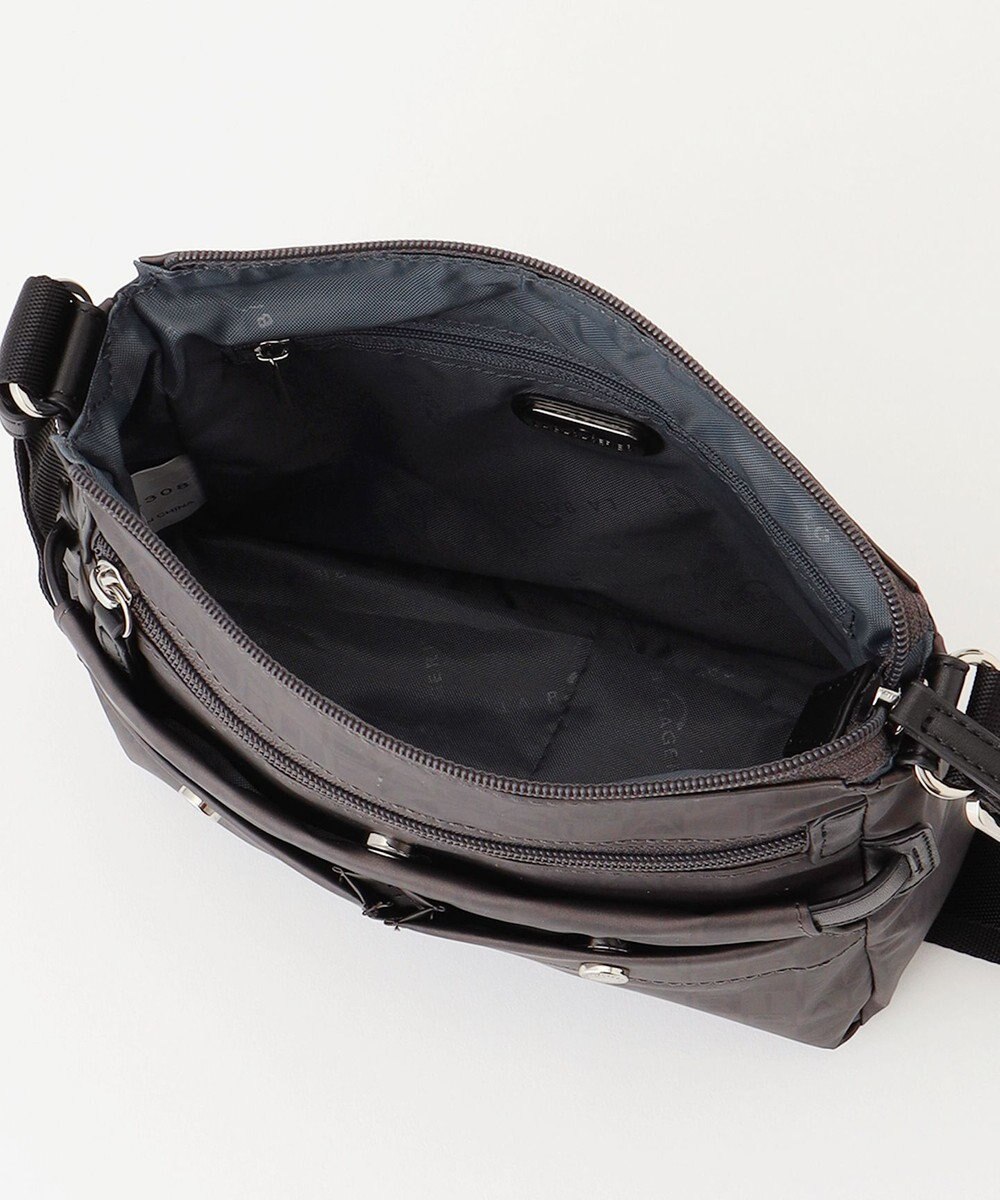 LA BAGAGERIE モノグラム　スクエアナイロンショルダー　SSサイズ 